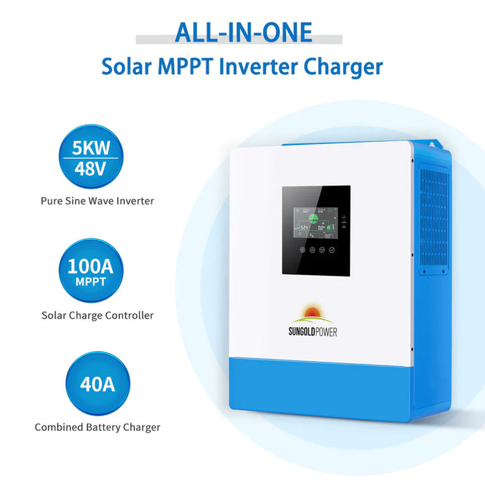 SunGold Power 5000W 48V Solar Inverter Charger
