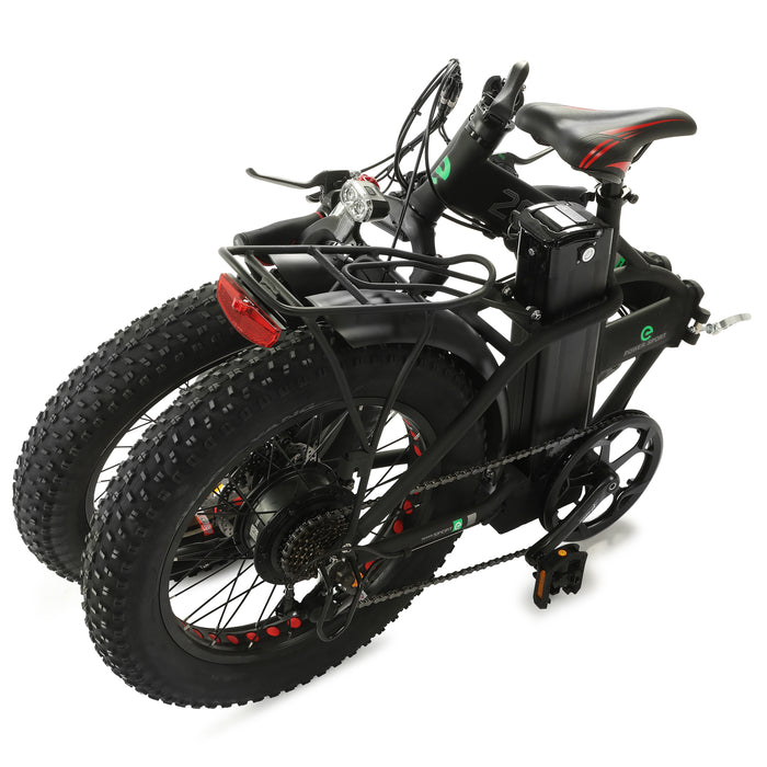 Ecotric Fat 20 Portable and Folding Fat Tire Electric Bike - Green
