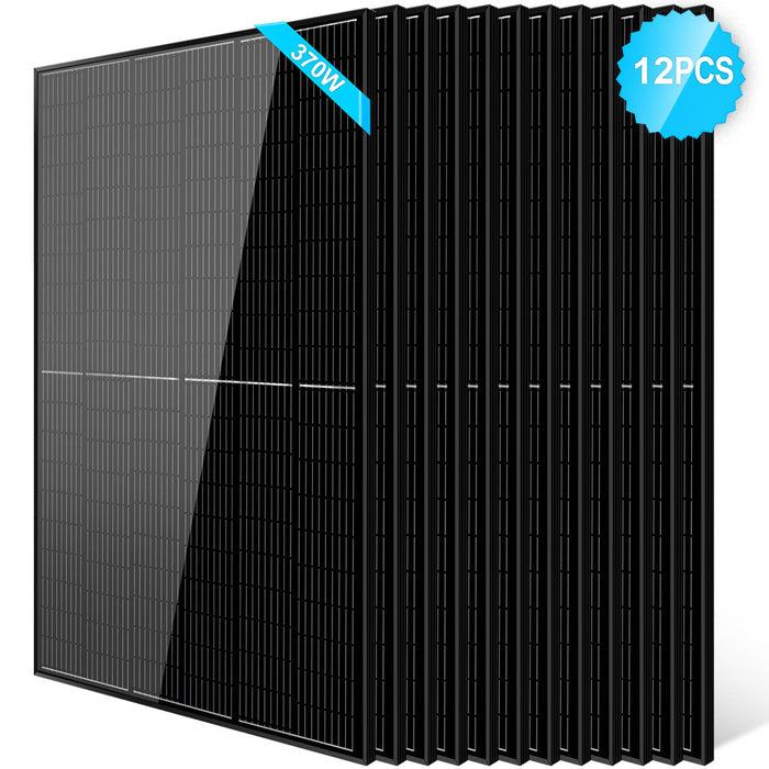 SunGoldPower 370W Mono Black PERC Solar Panel