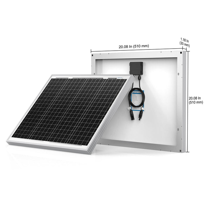 A50W Mono Solar Panel for 12V Battery Charging