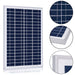 ACOPOWER 25 Watt Off-grid Solar Kits，with 5A charge controller SAE connector - acopower