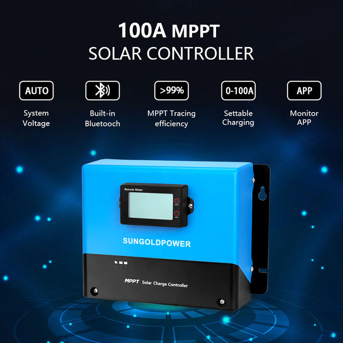 SunGoldPower Complete Off Grid Solar Kit 12000W 48V 120V/240V Output 10.24KWH Lithium Battery 5400 Watt Solar Panel