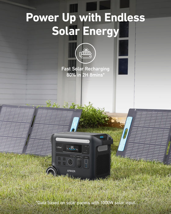 Anker SOLIX F2600 Power Station Solar Generator + 1*200W Solar Panel