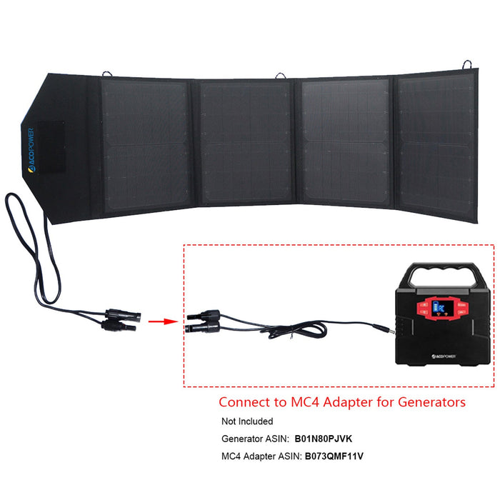 ACOPOWER 12V 50 Watt Portable Solar Suitcase with 5A Charge Controller -  