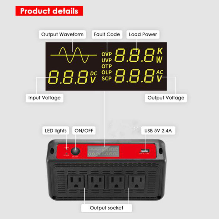 product details ACOPOWER Inverters HY-INV1.5KW
