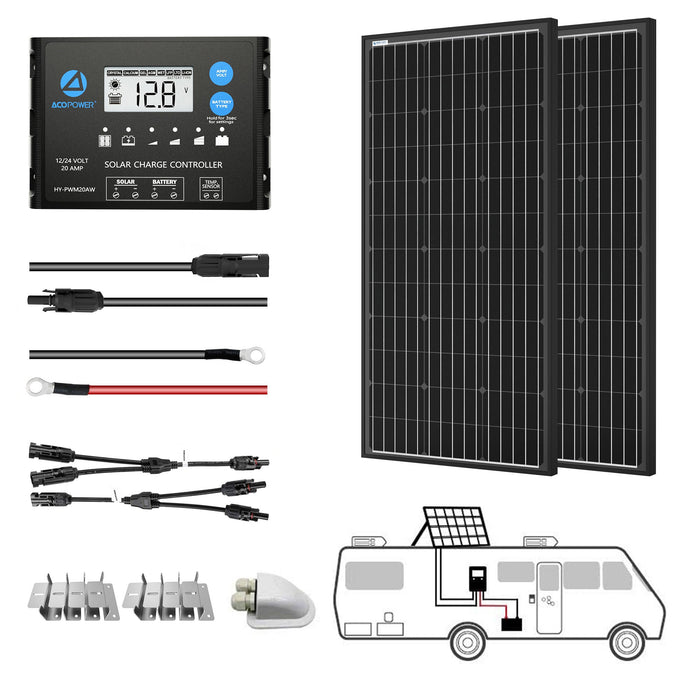 ACOPOWER Roof Solar Kits HY-SPKM-200W20A
