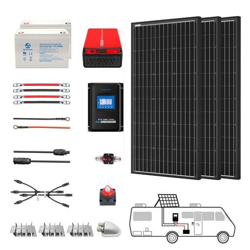  ACOPOWER Solar Panels HY-200AH1.5KW-300WMB
