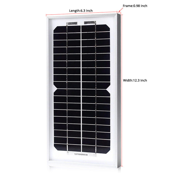 ACOPOWER 5 Watts Mono Solar Panel, 12V -  