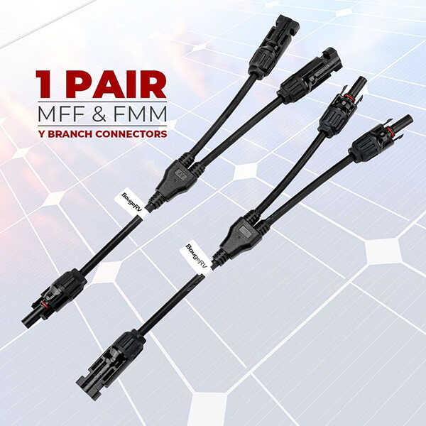 Solar Connectors Y Branch Parallel Adapter Cable Wire