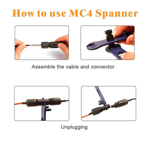 BougeRV Solar Connectors Crimp Tool Kit for 10/11/12/13 AWG Solar Wire 6 Pairs