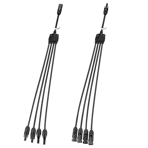 BougeRV Y Branch Parallel Connectors Extra Long 1 to 4 Solar Cable