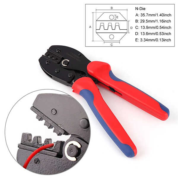 BougeRv Solar Crimping Tool for 14-10AWG Solar Panel PV Cable,Solar Crimper