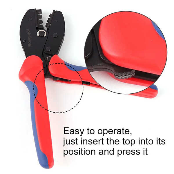 BougeRv Solar Crimping Tool for 14-10AWG Solar Panel PV Cable,Solar Crimper