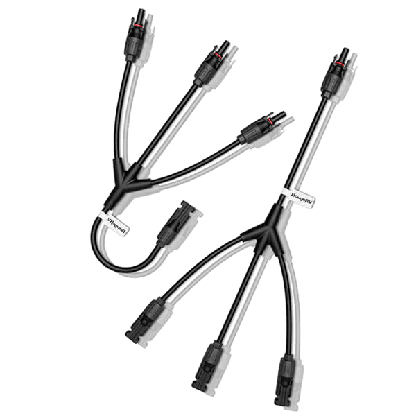 BougeRV Solar Y Branch Connector 1 to 3(M/FFF and F/MMM)