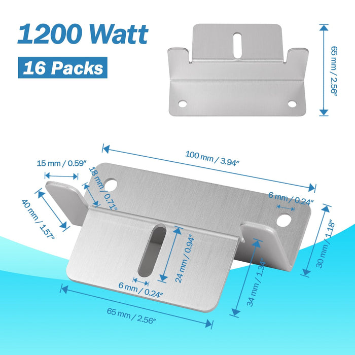 BougeRv Solar Panel Mounting Z Bracket Mount Kits 4 set 16 Units