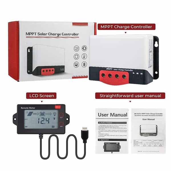 BougeRV MPPT Solar Charge Controller 40 Amp 12V/24V