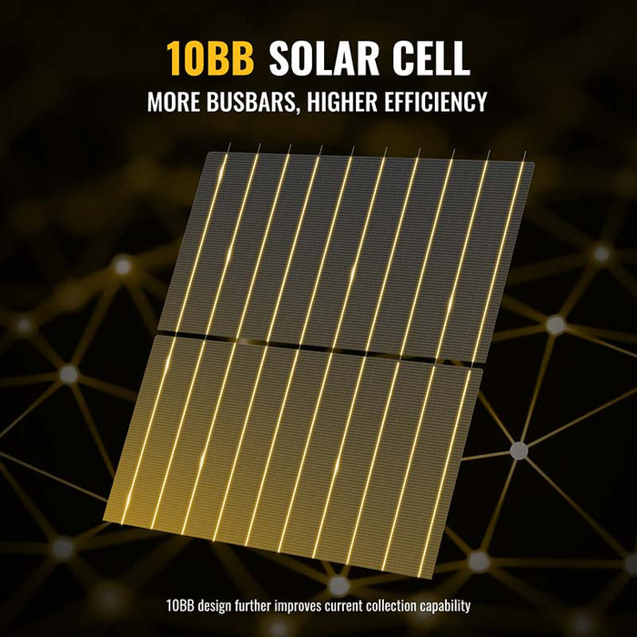 BougeRV 300W 12V 10BB Mono Solar Panel