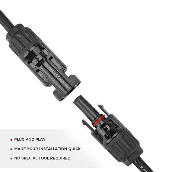 Solar Connectors Y Branch Parallel Adapter Cable Wire