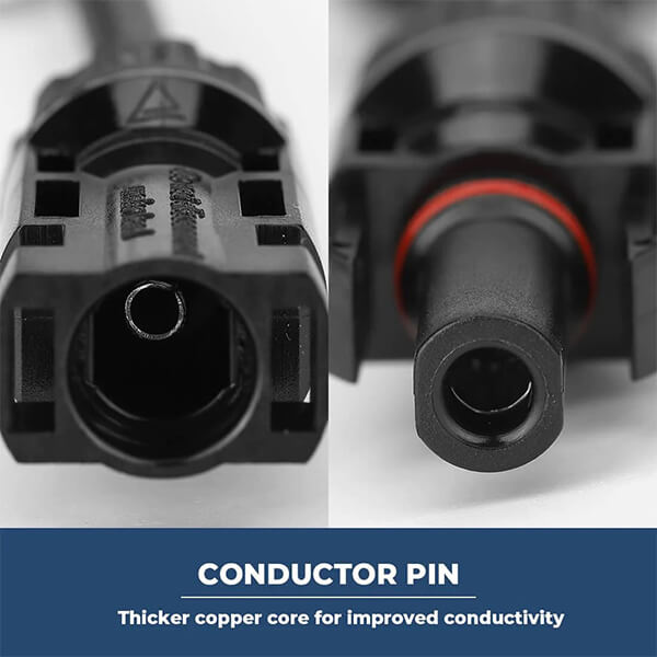 Solar Branch Connectors Y Connector in Pair MMF+FFM Parallel Connection (2 Pairs)