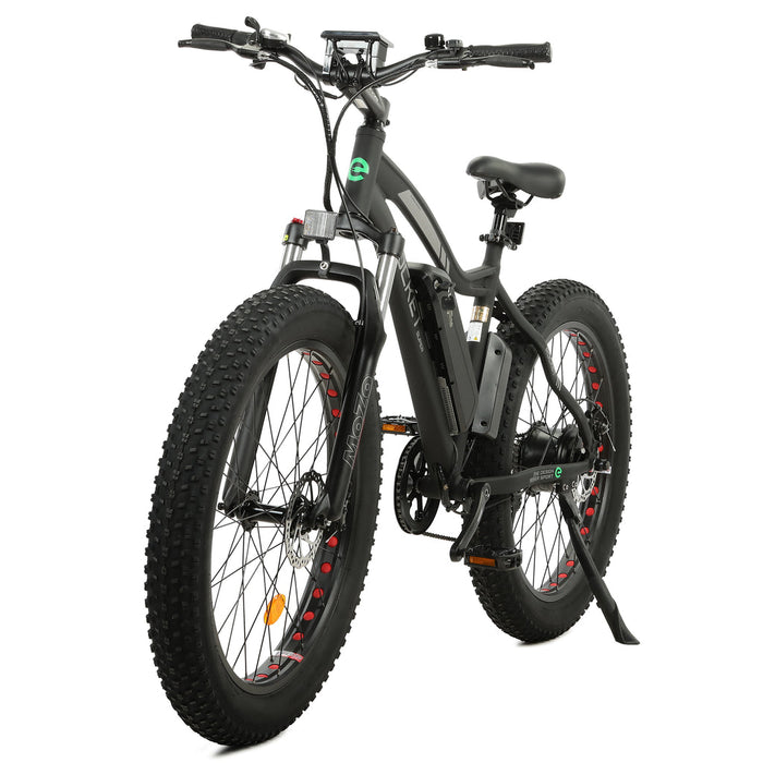 Ecotric Rocket Fat Tire 26" Beach Snow Electric Bike - Matt Black | UL Certified