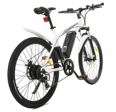 Ecotric Vortex Electric City Bike - White, 350W, 7-Speed