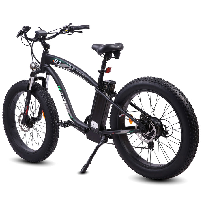 Ecotric Hammer Fat Tire E-Bike - Matte Black