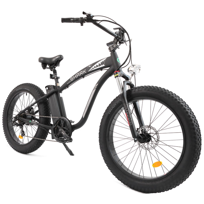 Ecotric Hammer Fat Tire E-Bike - Matte Black