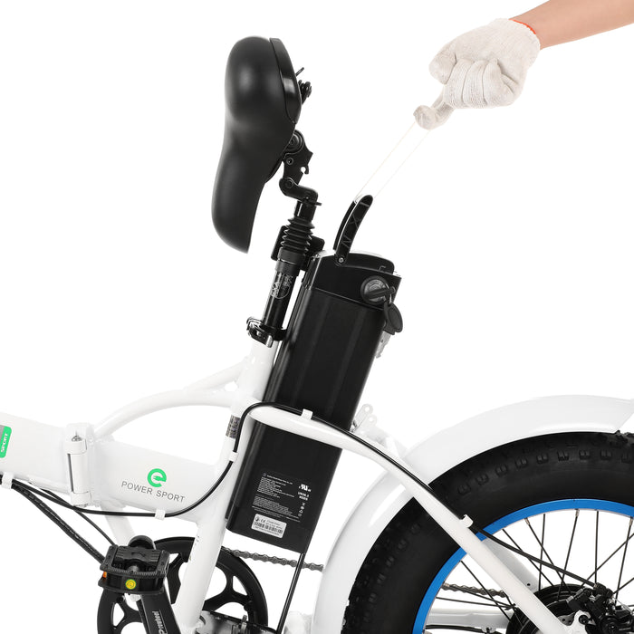  Ecotric Electric Bike C-NFAT20810-WBL
