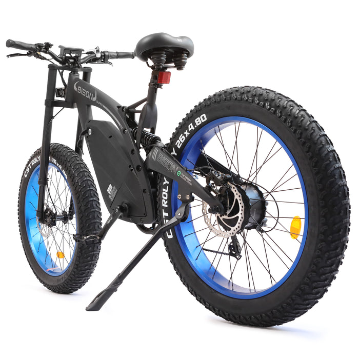 Ecotric Bison 48V 17.5AH 1000W Big Fat Tire Ebike - Matte Black