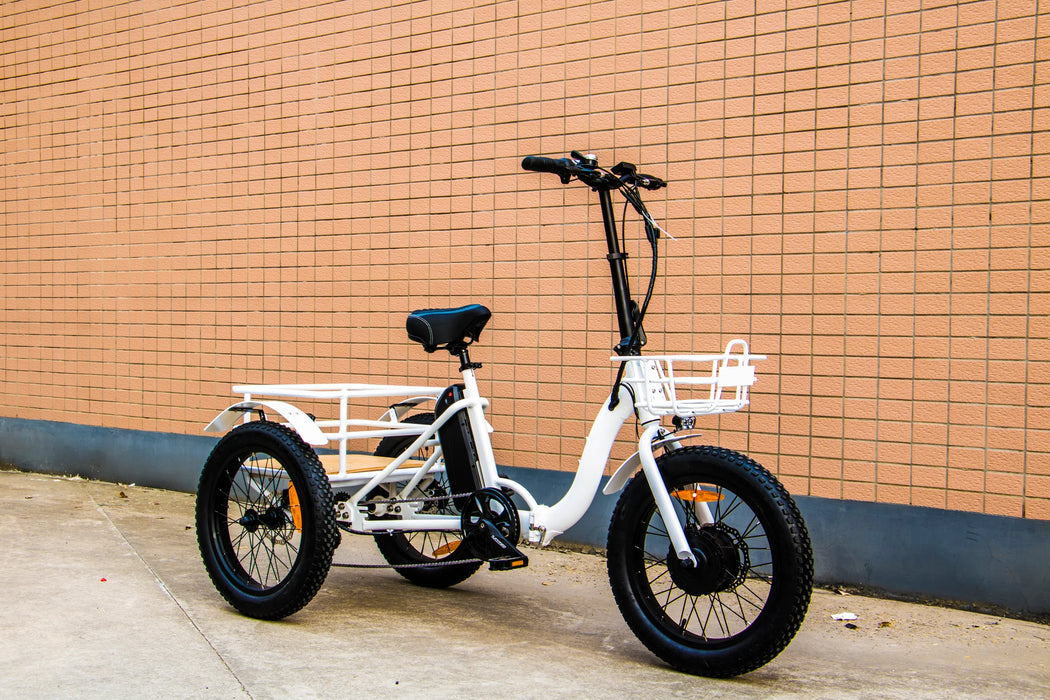 Eunorau New Trike Folding E-Bike - 48V, 40-Mile Range