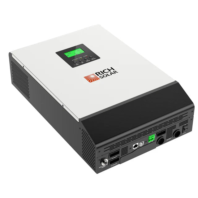 Rich Solar Hybrid Off-Grid Inverter 2400W 24V | 2.4kW Solar Input | 80A MPPT Controller | Grid Feedback Optional