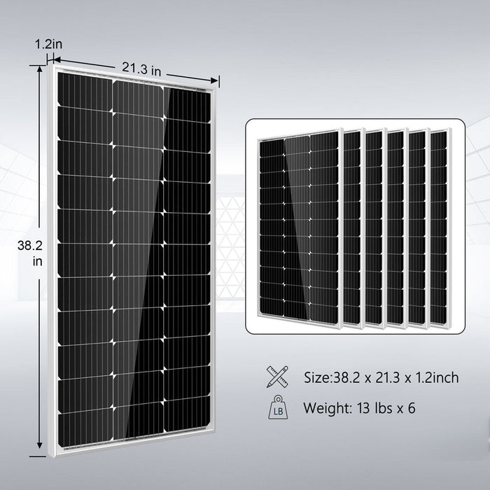 SunGold Power 3000W Off-Grid Solar Kit with 12V Inverter, LifePO4 Battery & 600W Solar Panels