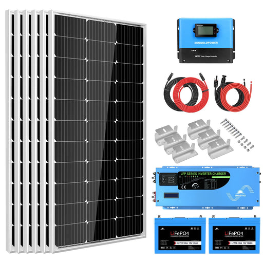   SunGoldPower Off Grid Solar Kit SGK-PRO3100ah
