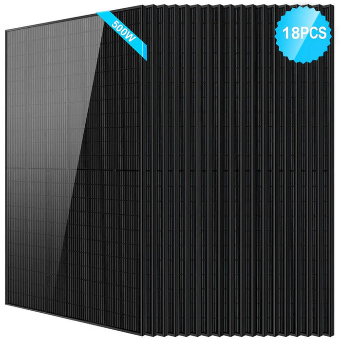 SunGoldPower 500W Mono Black Perc Solar Panel