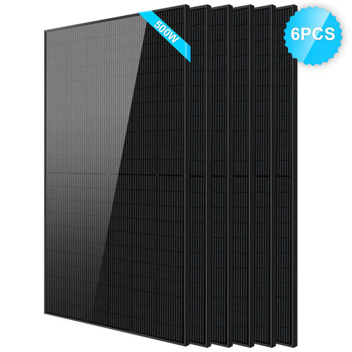 SunGoldPower 500W Mono Black Perc Solar Panel