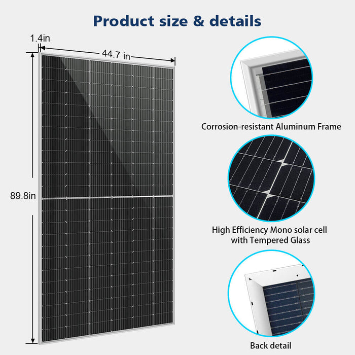 SunGoldPower 560W Bifacial PERC Solar Panels - Full Pallet of 32