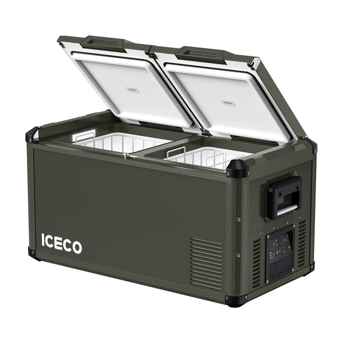 ICECO VL75ProD 79.2QT Olive 12V Heavy Duty Metal Fridge Freezer