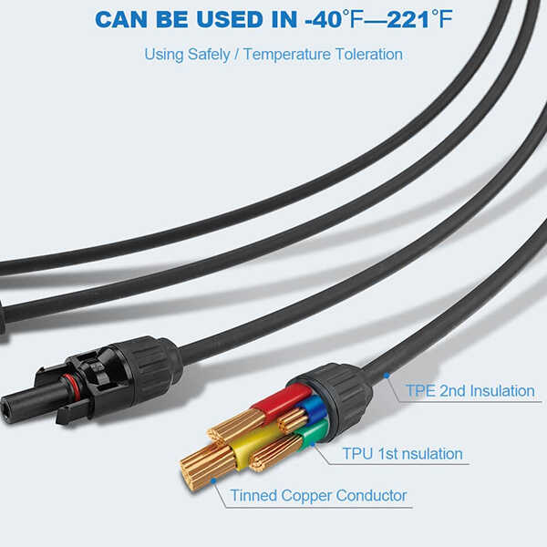 Y Branch Parallel Connectors Extra Long 1 to 4 Solar Cable