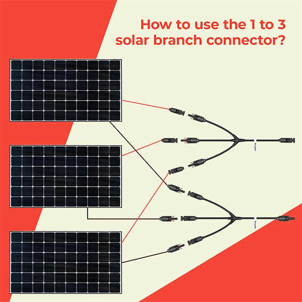 Solar Y Branch Connector 1 to 3(M/FFF and F/MMM)